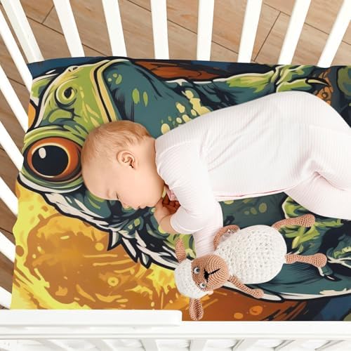 Wajiw Frog Crib Sheets for Girls and Boys 1