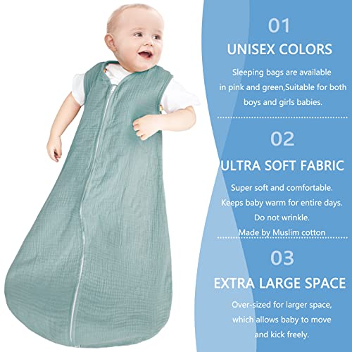 2 Pack Baby Sleep Sack 12-18 Months Organic Cotton
