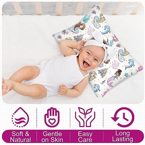 Ganeen Mermaid Toddler Pillowcase 2 Pcs 14x19