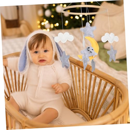 Kisangel Crib Mobile with Felt Animals
