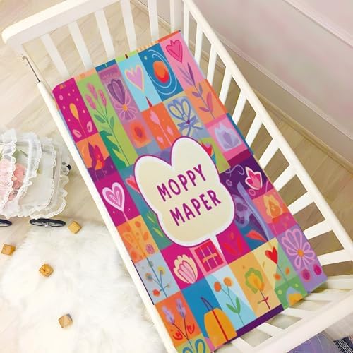 Wajiw Crib Sheets for Girls and Boys 28x52In Standard Size