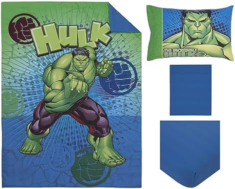 Marvel The Incredible Hulk 4 Piece Toddler Bed Set