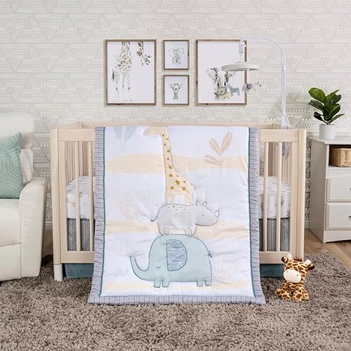 Sammy Lou Safari Babies 4-Piece Crib Bedding Set