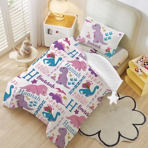 Duckbe Custom Toddler Bedding Set Purple Mermaid 3 Piece