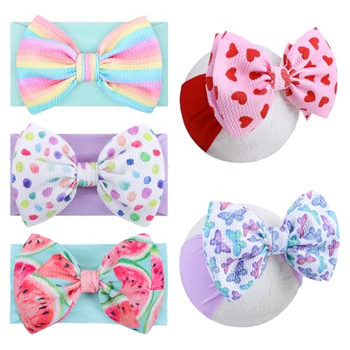 Lanmerry Valentines Day Big Baby Girl Hair Bows