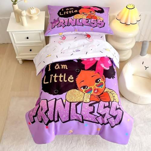 GRAT TIOC 4 Piece Toddler Bedding Set for Girls