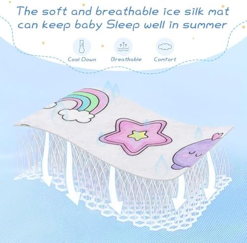 Cooling Baby Crib Mattress Pad 28x52 Ultra Soft Waterproof