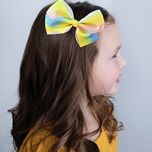 Fsmiling 11 Pack Hair Bows for Girls with Clips