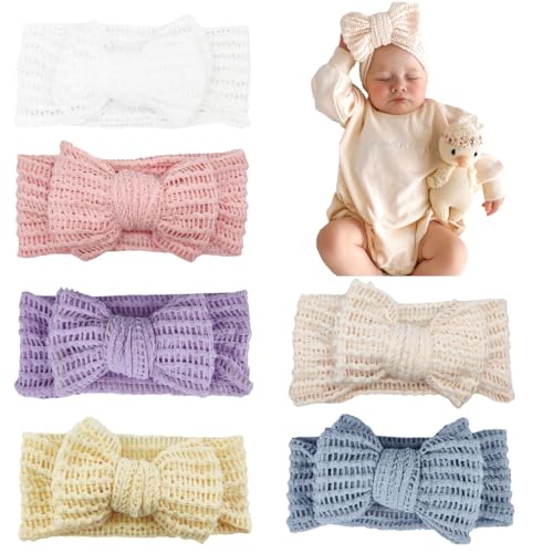 Handmade Baby Headbands with Bows for Newborn Toddlers