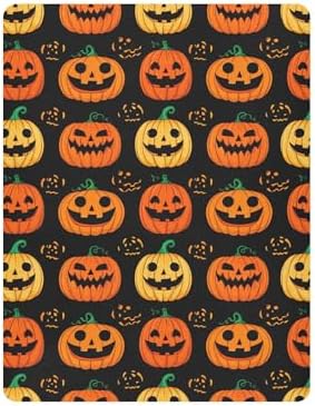 Qilmy Halloween Pumpkins Fitted Crib Sheet for Babies