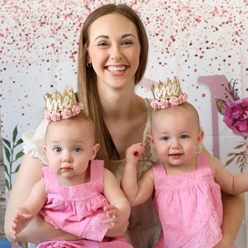 Handcrafted Flower Crown for Baby Girl 1st Birthday