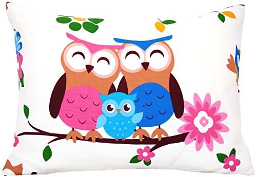 Comfy Turtles Cotton Toddler Pillowcase 13 x 18 Owl
