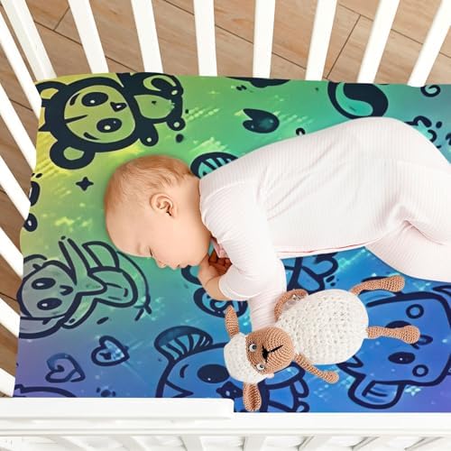 Wajiw Cute Animal Crib Sheets for Girls and Boys