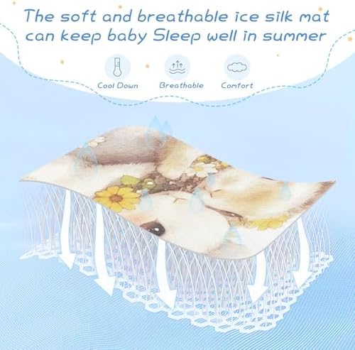 Cooling Bunny Mattress Pad Protector 28x52 Reusable