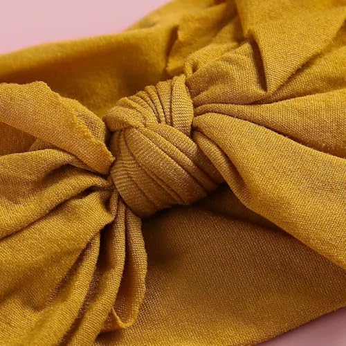 Huuflyty Super Stretchy Soft Baby Girls Headbands with Bows