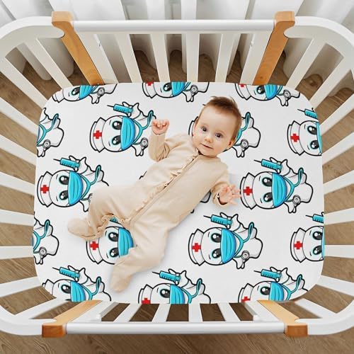 Qilmy Halloween Ghosts Crib Sheet for Baby Soft Breathable Snug Fit