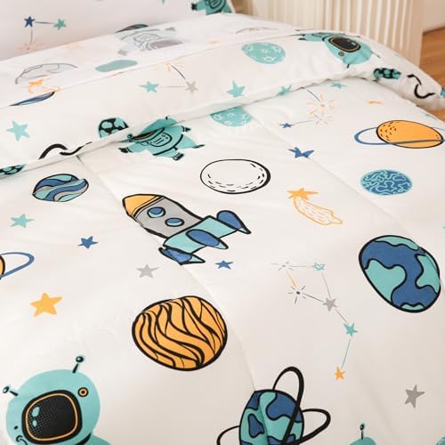 JSD Blue Astronaut Toddler Bedding Set 4 Piece 1