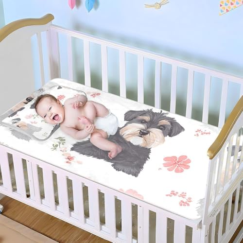 Cooling Baby Mattress Pad 28x52 for Crib and Pack N Play
