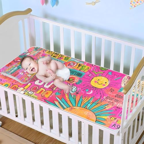 Cooling Baby Crib Mattress Pad 28x52 Ultra Soft Disposable