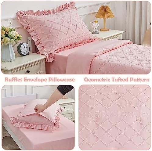 Cozyholy 4 Piece Boho Toddler Bedding Set