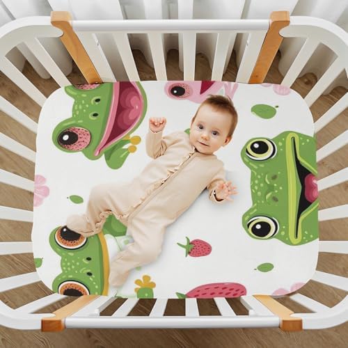 Wajiw Frogs Crib Sheets for Girls and Boys 1
