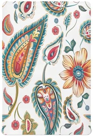 Wajiw Paisley Crib Sheets Soft Breathable Fitted