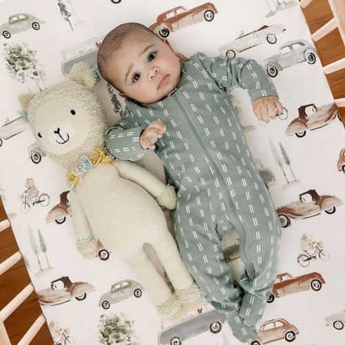 GRSSDER Stretch Jersey Crib Sheets Set 2 Pack