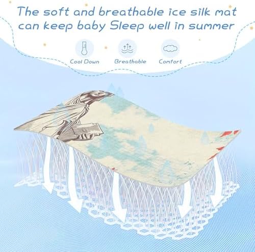 Cooling Baby Mattress Pad 28x52 Waterproof Breathable 1