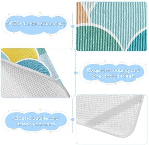 Cooling Mermaid Mattress Pad 28x52 Reusable for Baby Kids