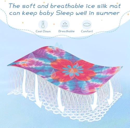 Bohemian Tie-dye Cooling Mattress Cover 28x52