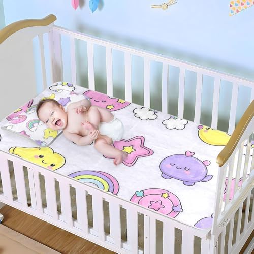 Cooling Baby Crib Mattress Pad 28x52 Ultra Soft Waterproof