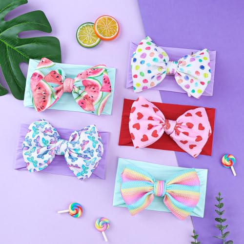 Lanmerry Valentines Day Big Baby Girl Hair Bows
