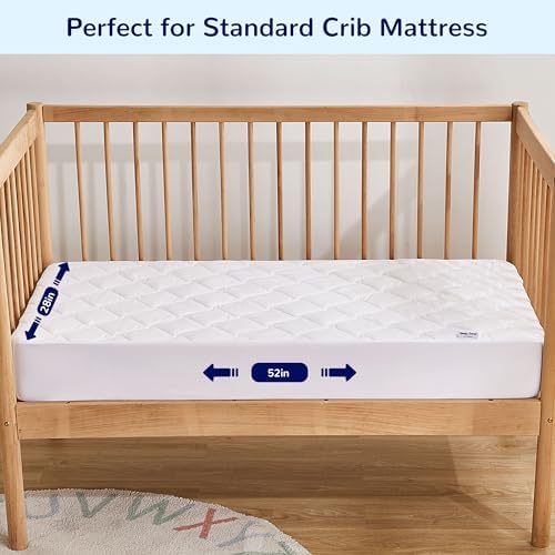 SLEEP ZONE 2 Pack Waterproof Crib Mattress Protector