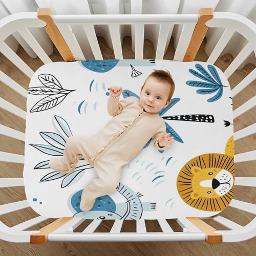 Wajiw Crib Sheets for Girls and Boys 28x52In