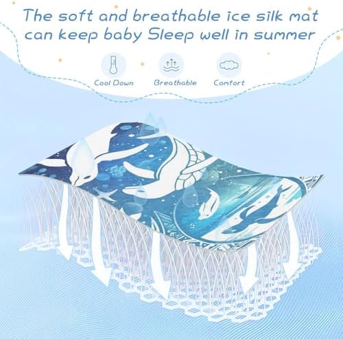 Boho Cooling Baby Mattress Pad 28x52 Waterproof Washable