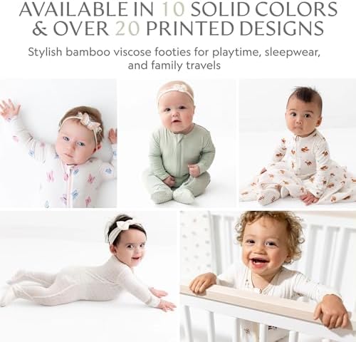 Bamboo Little Soft Baby Footie Pajamas 0-24 Months