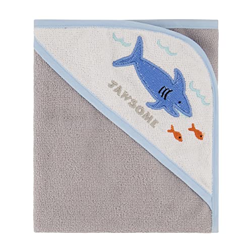 Cudlie Buttons Stitches Hooded Towels 3 Pack Jawsome Print