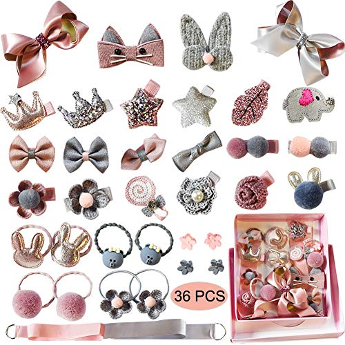 Scettar Baby Hair Clips and Bows Set 36 Pieces