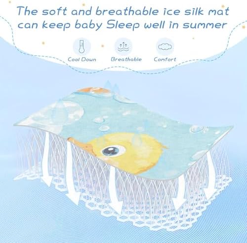 Cooling Baby Mattress Pad 28x52 Reusable Crib Cover