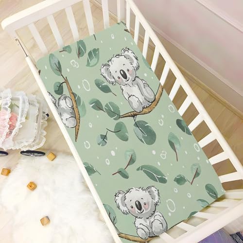 Wajiw Koala Crib Sheets Soft Breathable Fitted Sheets