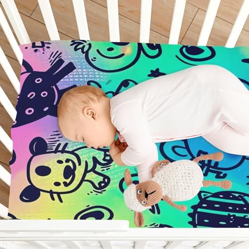 Wajiw Cute Animals Crib Sheets for Boys and Girls