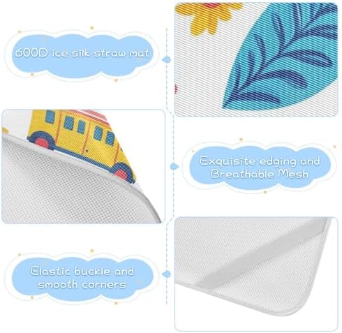 Cute Cartoon Car Sunflower Baby Mattress Pad