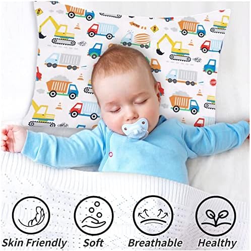 Baby Toddler Pillow Cases - 13x18 Soft Cotton Set of 2