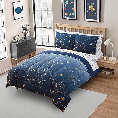 Galaxy Kids Bedding Set Bed in a Bag Full 1