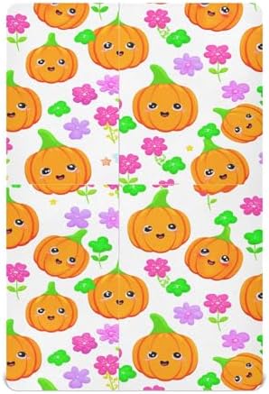 Qilmy Halloween Pumpkins Fitted Crib Sheet for Baby