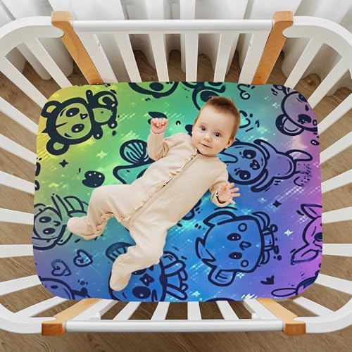 Wajiw Cute Animal Crib Sheets for Girls and Boys