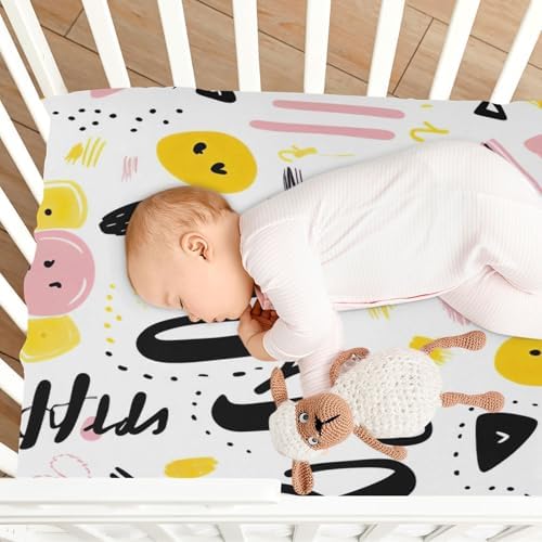 Wajiw Crib Sheets for Girls and Boys Soft Breathable Fitted 1