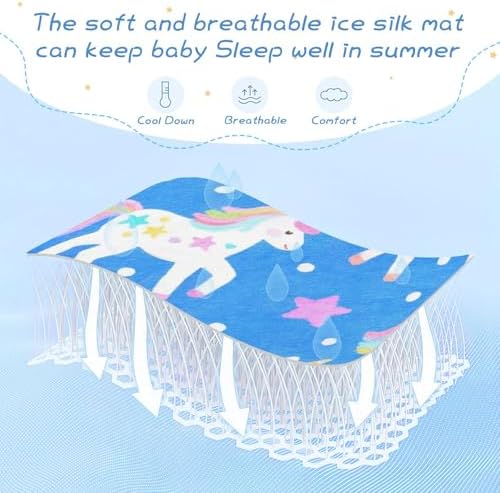 Cooling Baby Mattress Pad Cover with Elastic Band 28x52