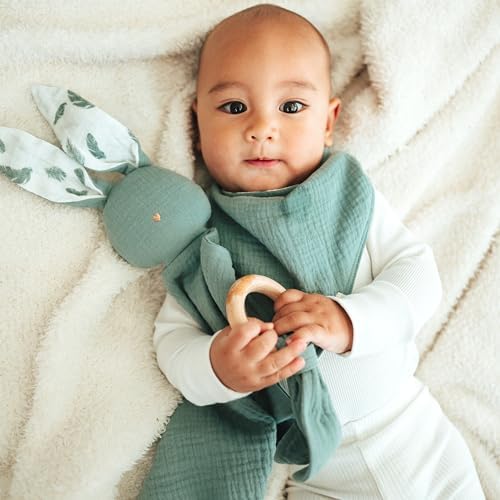 Mikito Organic Cotton Baby Muslin Lovey Bunny