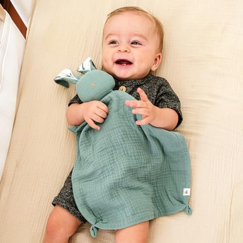 Mikito Organic Cotton Baby Muslin Lovey Bunny